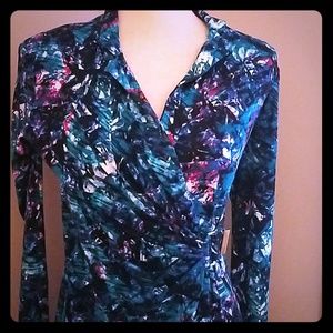 Calvin Klein faux wrap dress